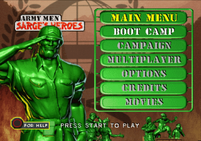 Army Men Sarge's Heroes screenshot 4 for Playstation